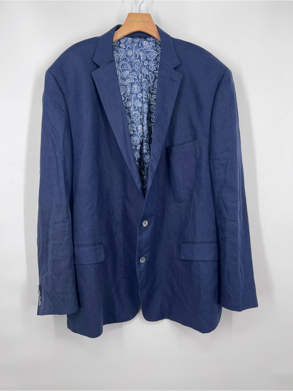 RALPH Ralph Lauren Blue Label Navy Linen Suit Jacket 54L